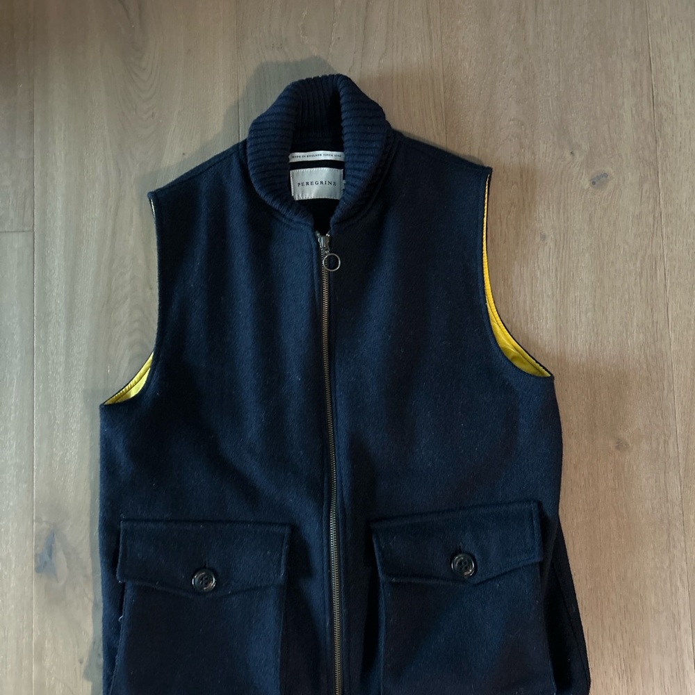 Peregrine Harry Tweed zip vest.